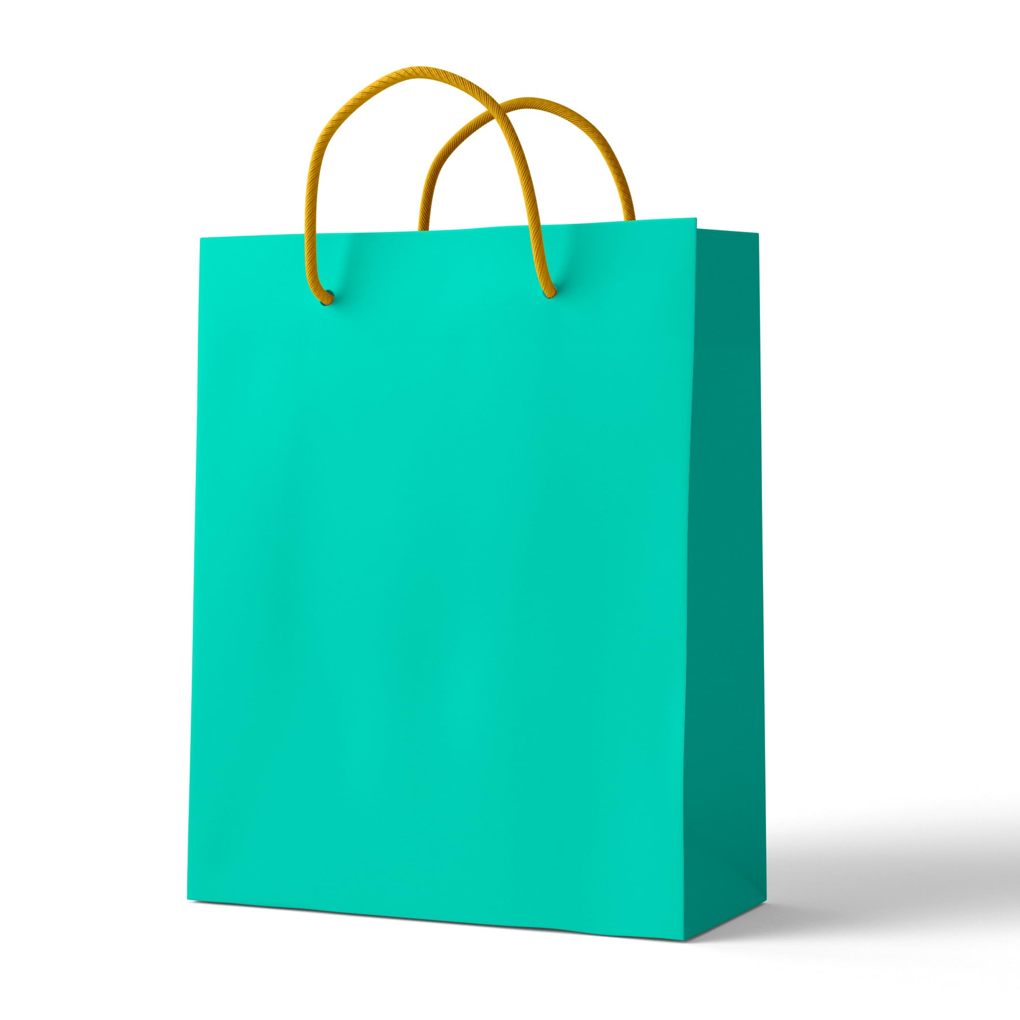 Eco-Friendly Green Gift Bags 7x9x3 Inches - 10 Pack Plain Paper Party Favors for Birthday, Wedding, Baby Shower & Holiday Presents - Perfect for Small Gifts, Return Gifts & Party Favors