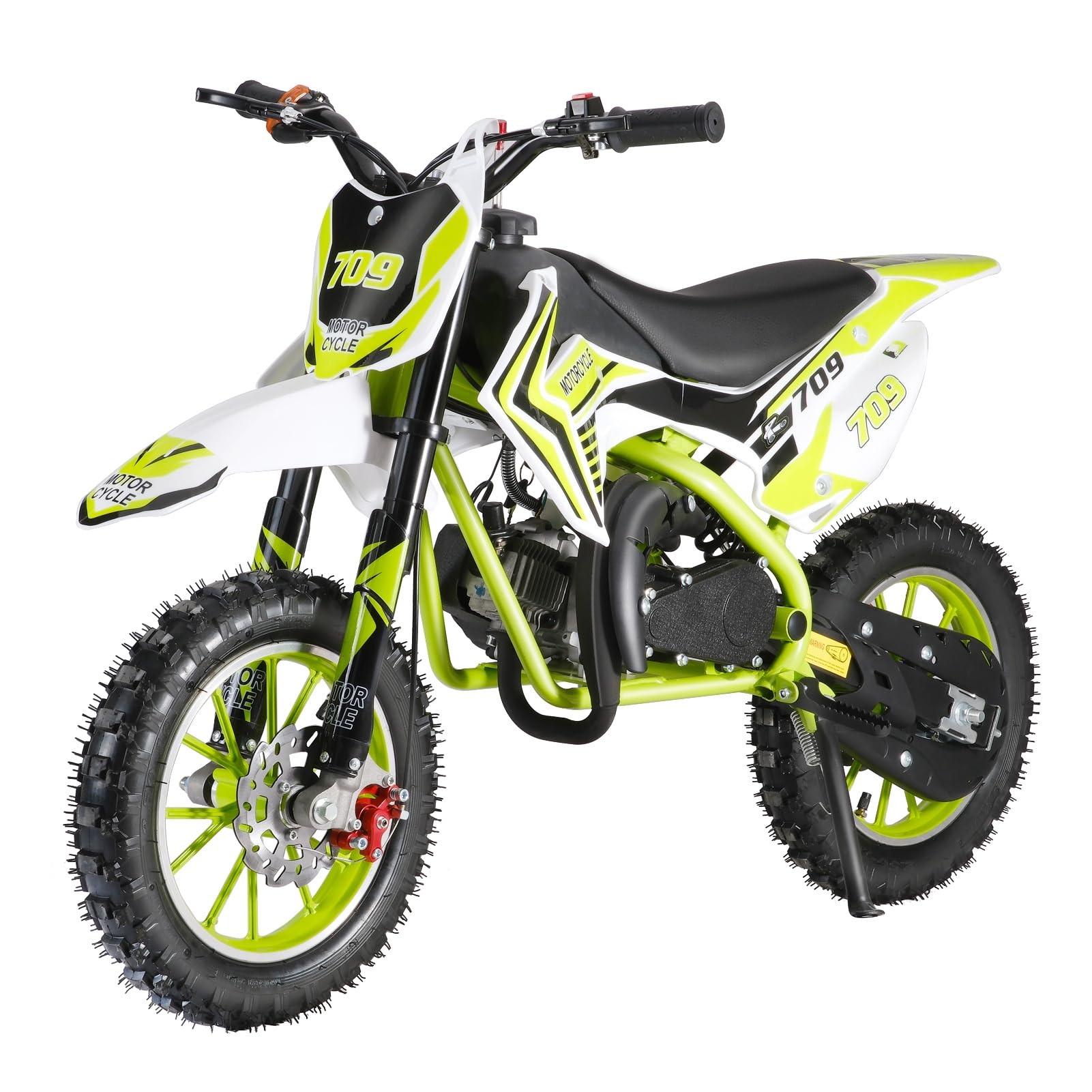 49cc Kids Dirt Bike - 2-Stroke Gas Powered Mini Motorcycle for Boys & Girls | Off-Road Motocross Bike with Front & Rear Disc Brakes | Perfect for Backyard Riding, Trail Adventures & Motocross Training