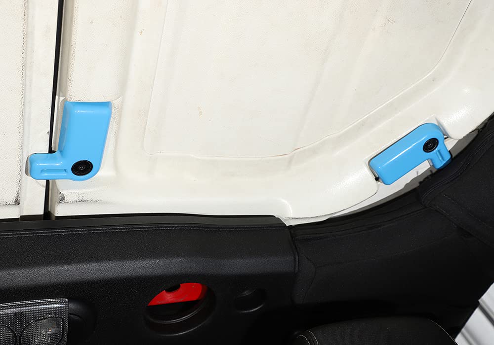 2007-2017 Jeep Wrangler JK Interior Accessories - ABS Hard Top Removable Switch Trim Cover & Decorative Panel in Light Blue | Upgrade Your Off-Road Vehicle Interior