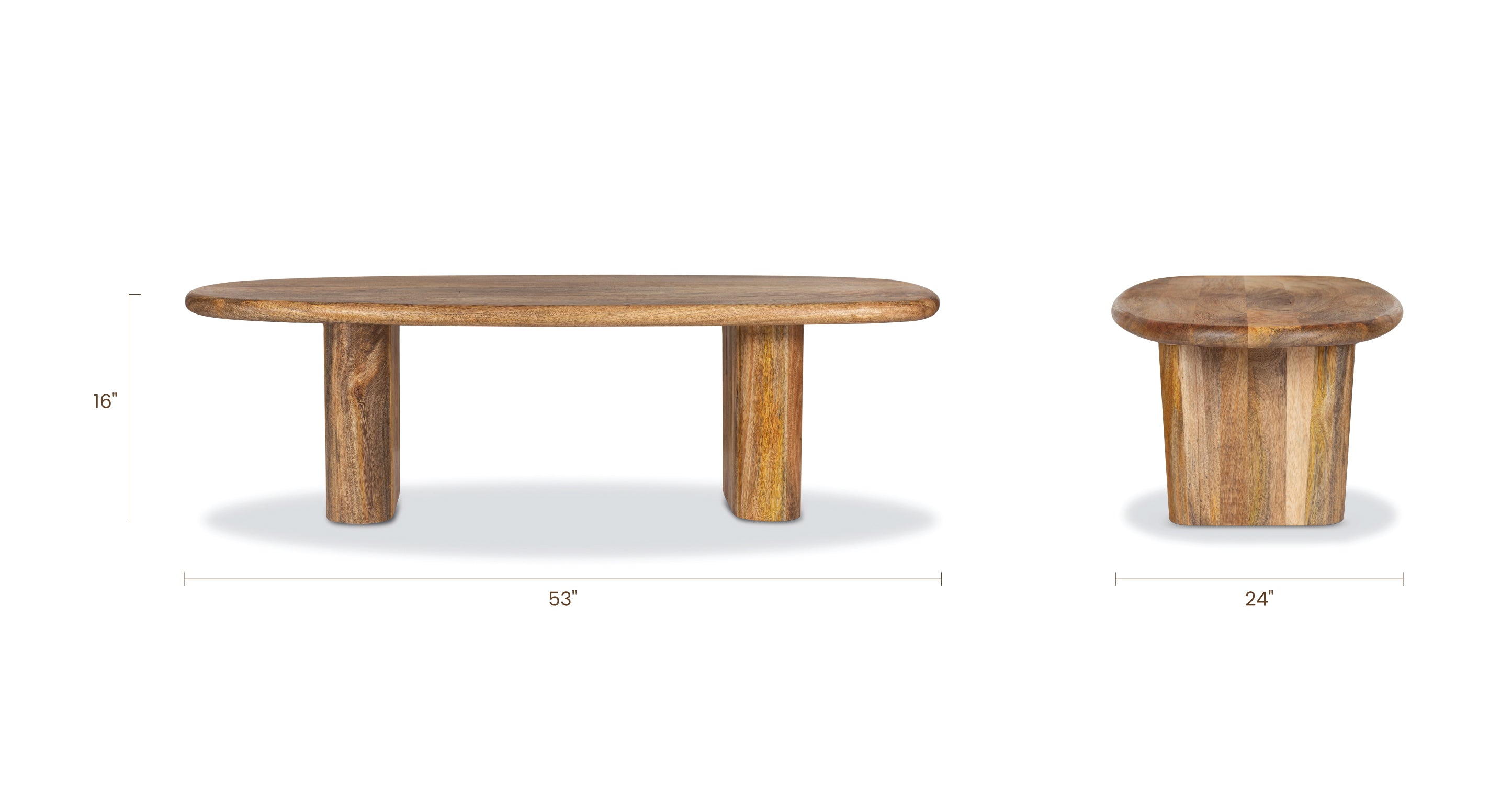 Modern Round Coffee Table - Solid Wood Living Room Furniture for Home Decor | Perfect for Small Spaces, Apartments & Cozy Living Rooms