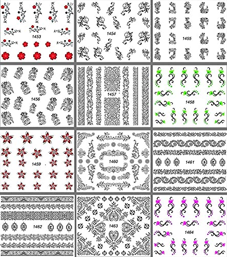 29 Sheet St. Patrick's Day Nail Art Stickers - Water Transfer Butterfly, Leaf, Flamingo & Flower Designs for Women, Girls & Kids | DIY Manicure, Salon & Party Nail Decorations