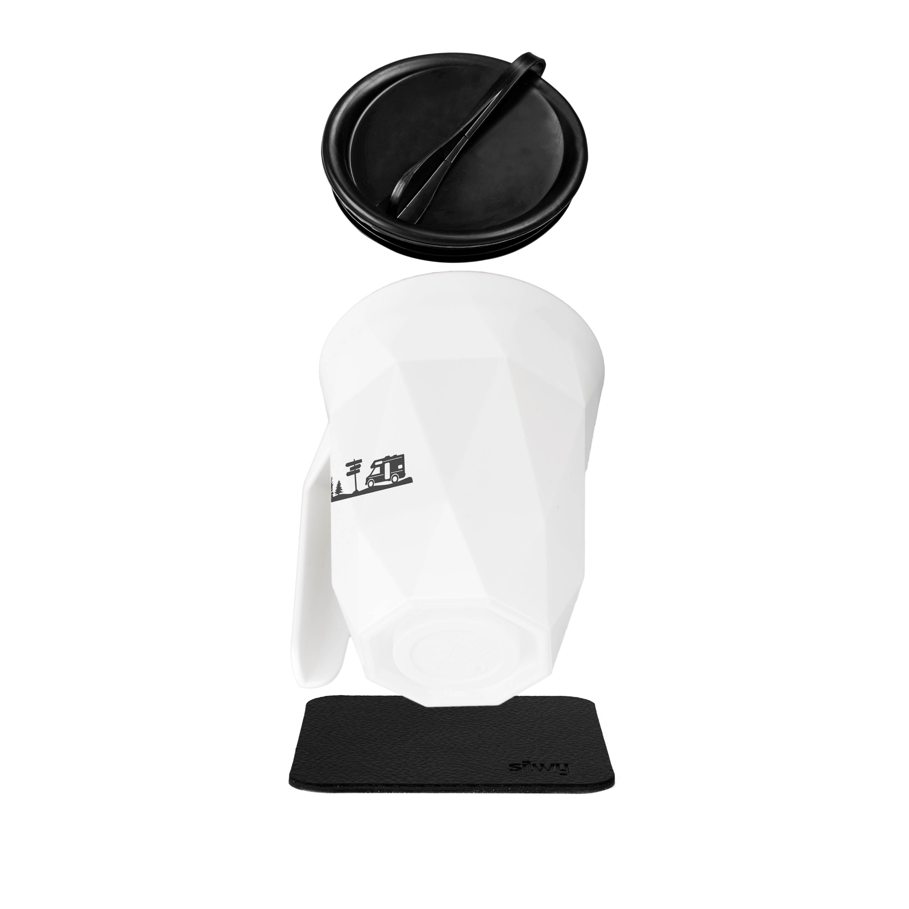 Magnetic Plastic Travel Mug - Insulated Coffee Cup for Camping, Hiking & Outdoor Adventures