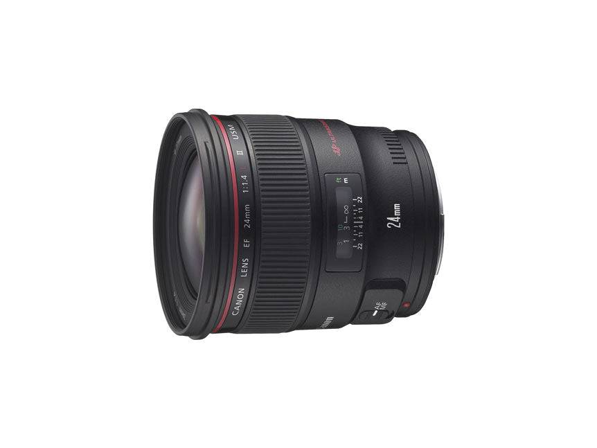 Canon EF 24mm f/1.4L II USM Wide Angle Lens for Photography - Perfect for Low Light, Landscape & Portrait Shooting