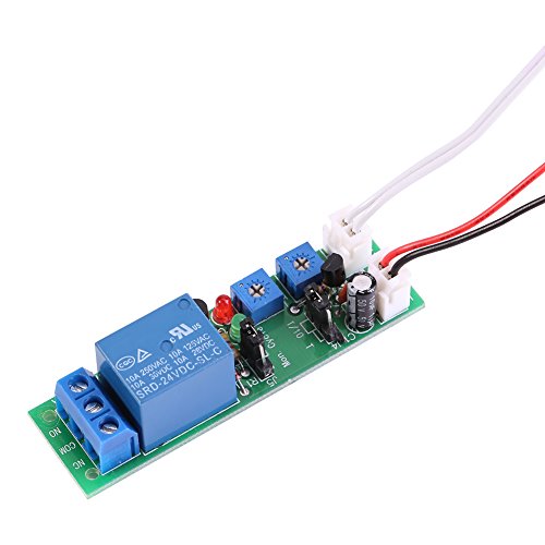 YWBL-WH Adjustable Cycle Timer Delay Relay Module - DC 5V 12V 24V On/Off Switch for Machine Repetitive Testing | Industrial Automation & Equipment Control | Perfect for CNC Machines, Conveyor Belts, and Laboratory Equipment