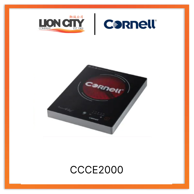 Cornell 2000W Ceramic Induction Cooktop - Fast Heating, Energy Efficient, Safe Cooking for Home & Kitchen | Perfect for Boiling, Frying & Simmering