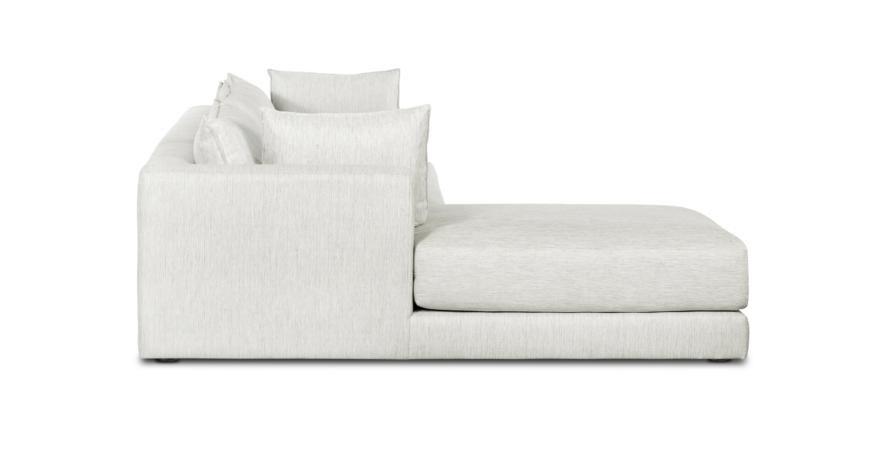 Modern Marcel Left Facing Sectional Sofa - L-Shaped Corner Couch for Living Room, Family Room & Home Theater | Comfortable Upholstered Fabric Sectional with Reversible Chaise