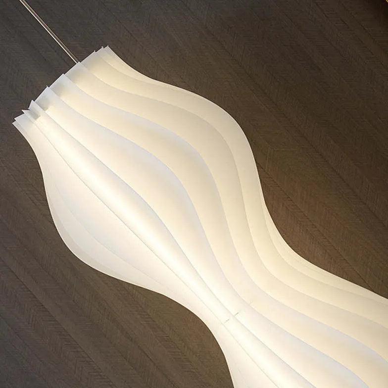 Modern White Wavy Soft Light Floor Lamp - Elegant Home Decor for Living Room, Bedroom & Office Lighting