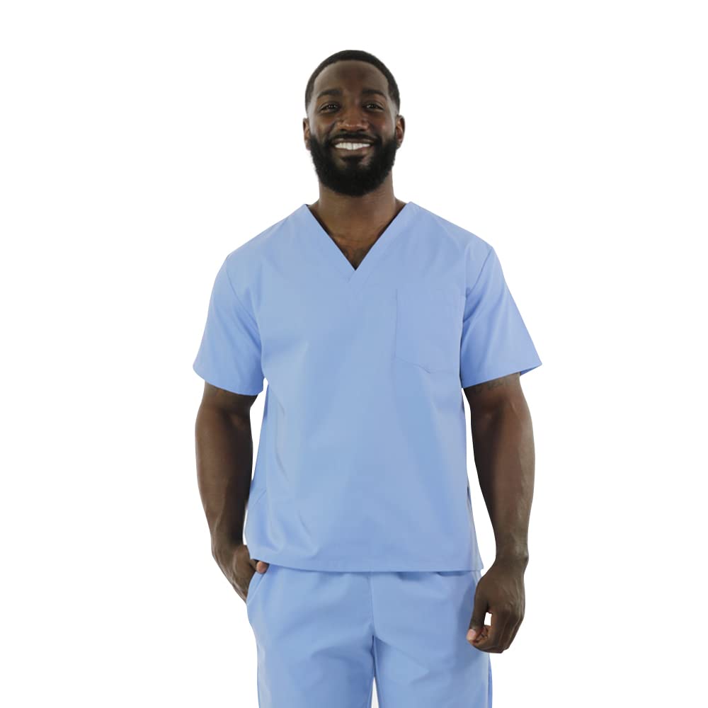 Premium Spectrum Uniforms Scrub Top for Doctors & Nurses - Unisex V-Neck Medical Coat with Soft Fabric | Comfortable Workwear for Hospitals, Clinics & Healthcare Professionals