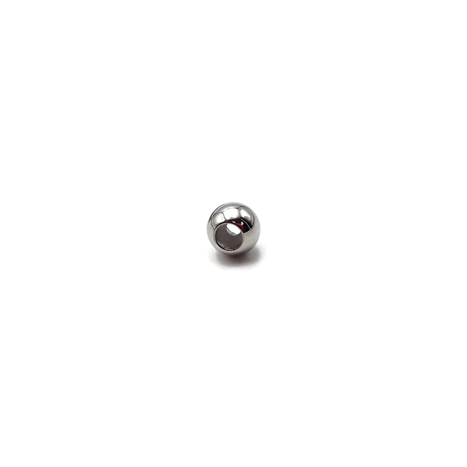 Premium 304 Stainless Steel Sliding Adjustable Rubber Stopper Beads - 6x7mm (8 Pieces) - Perfect for Jewelry Making, DIY Crafts & Bracelet Clasps