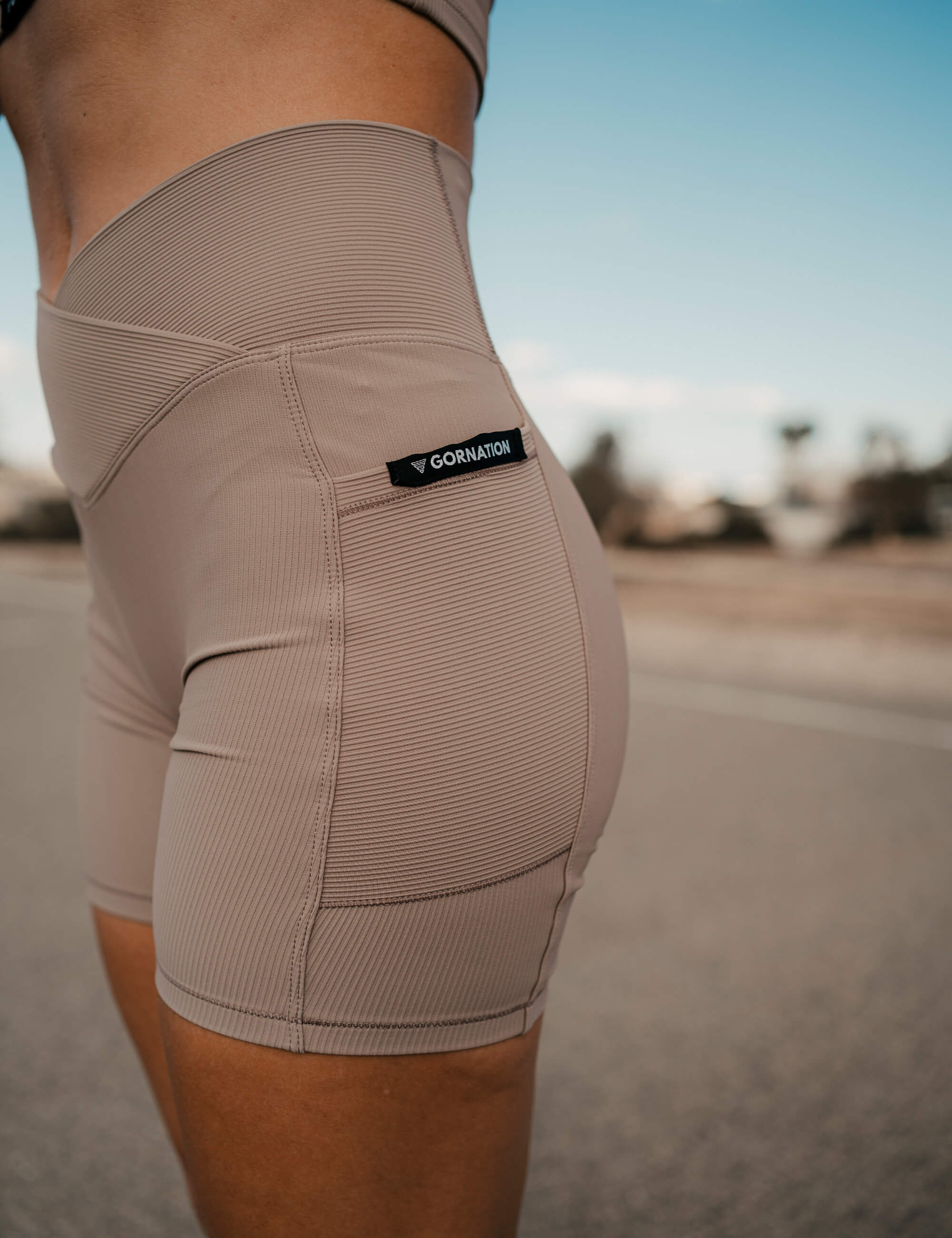 Women's Ribbed Shorts - Comfortable Stretch High Waist Casual Shorts for Summer, Workout, Yoga & Lounge Wear