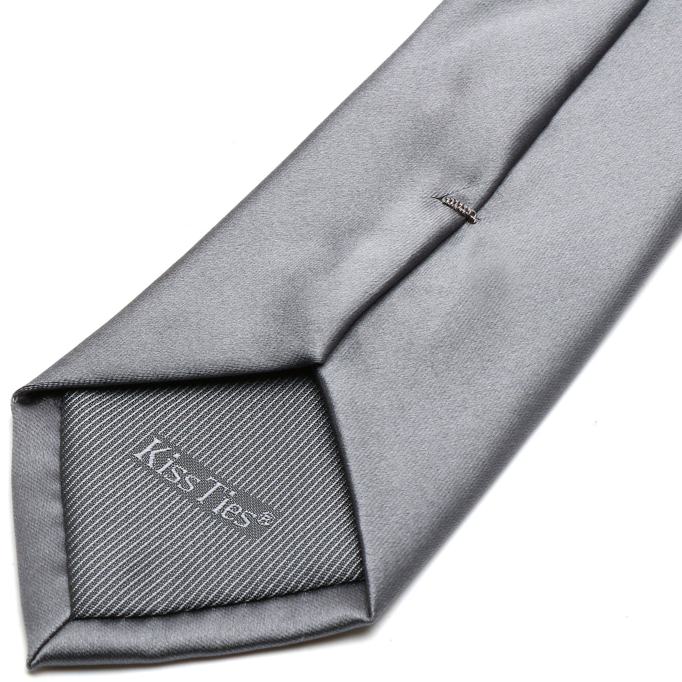 KissTies Boys Satin Necktie for Teens - Formal Neckwear with Gift Box - Perfect for School Dances, Weddings & Special Occasions