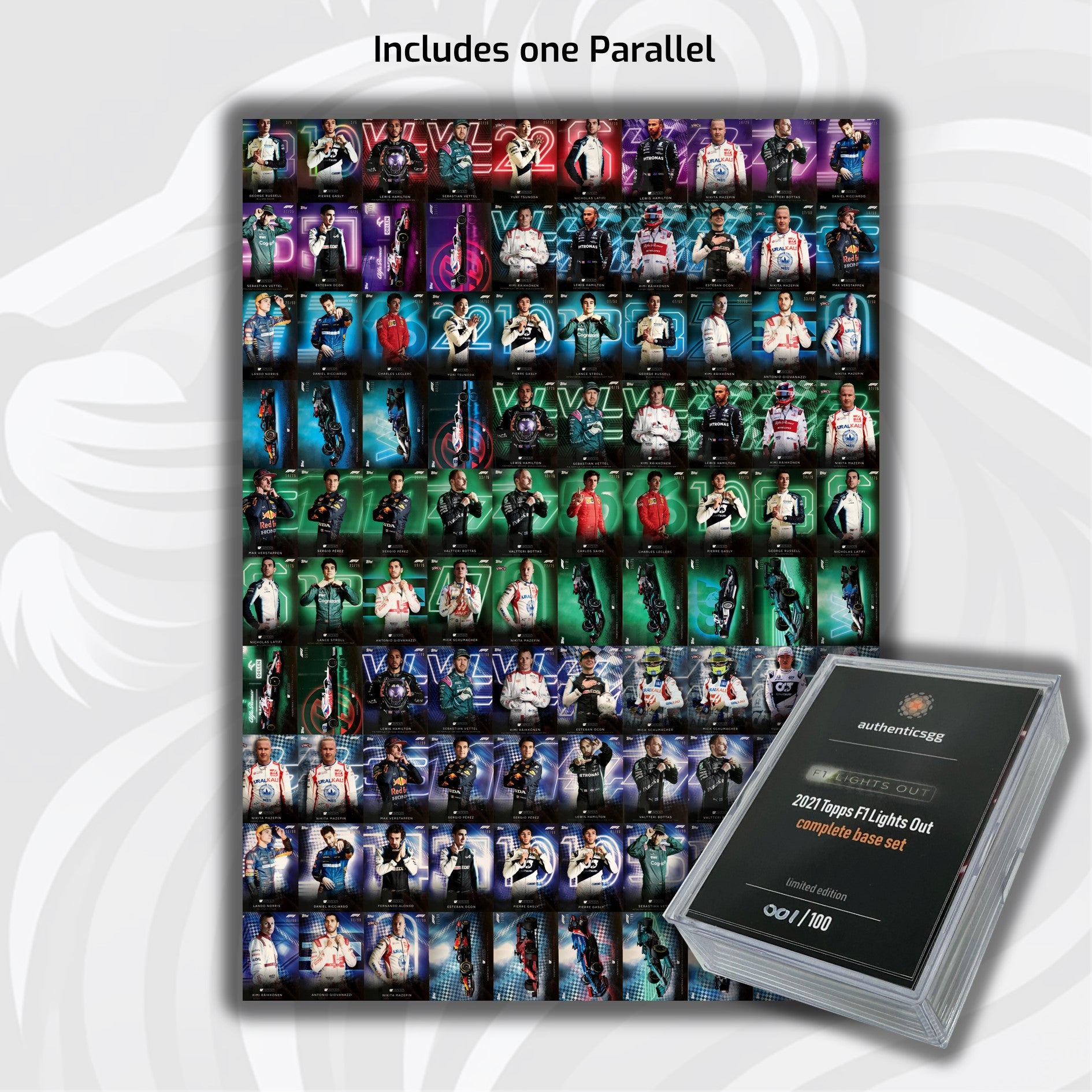 2021 Topps Baseball Base Set - 40 Cards with 1 Parallel | Lights Out Edition | Perfect for Collectors, Trading & Fantasy Sports