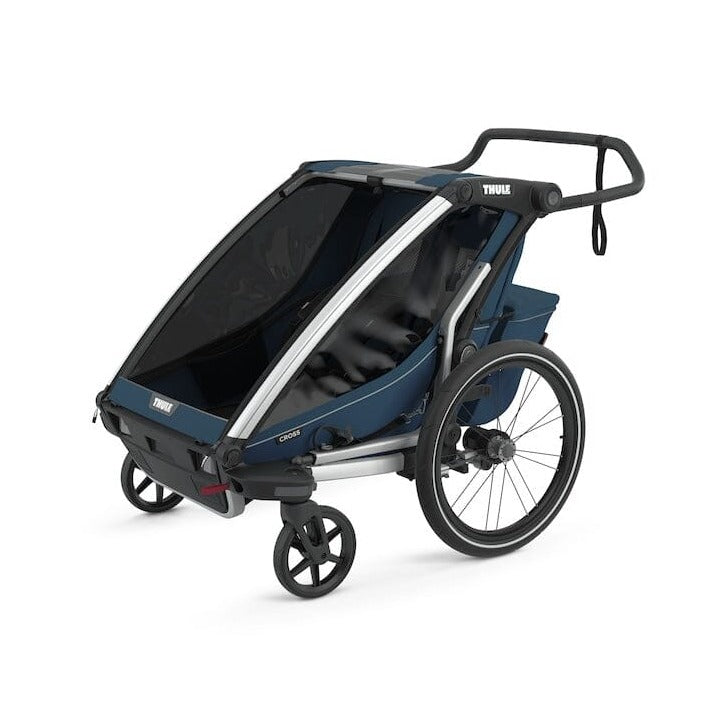 Thule Chariot Cross Double Stroller - All-Terrain Jogging & Biking Trailer for Two Kids - Perfect for Outdoor Adventures, Running, and Family Outings