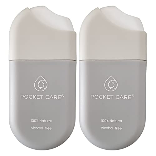 Organic Hand Sanitizer Spray 2 Pack - Alcohol-Free Mint Scented Travel Size (15ml) | 100% Natural Pocket-Sized Sanitizer for On-The-Go Hygiene | Perfect for Travel, Office, Gym & Daily Use