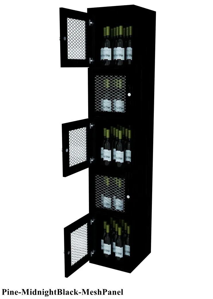 Vinostor Wine Lockers - 5 Locking Bins, 83 5/8
