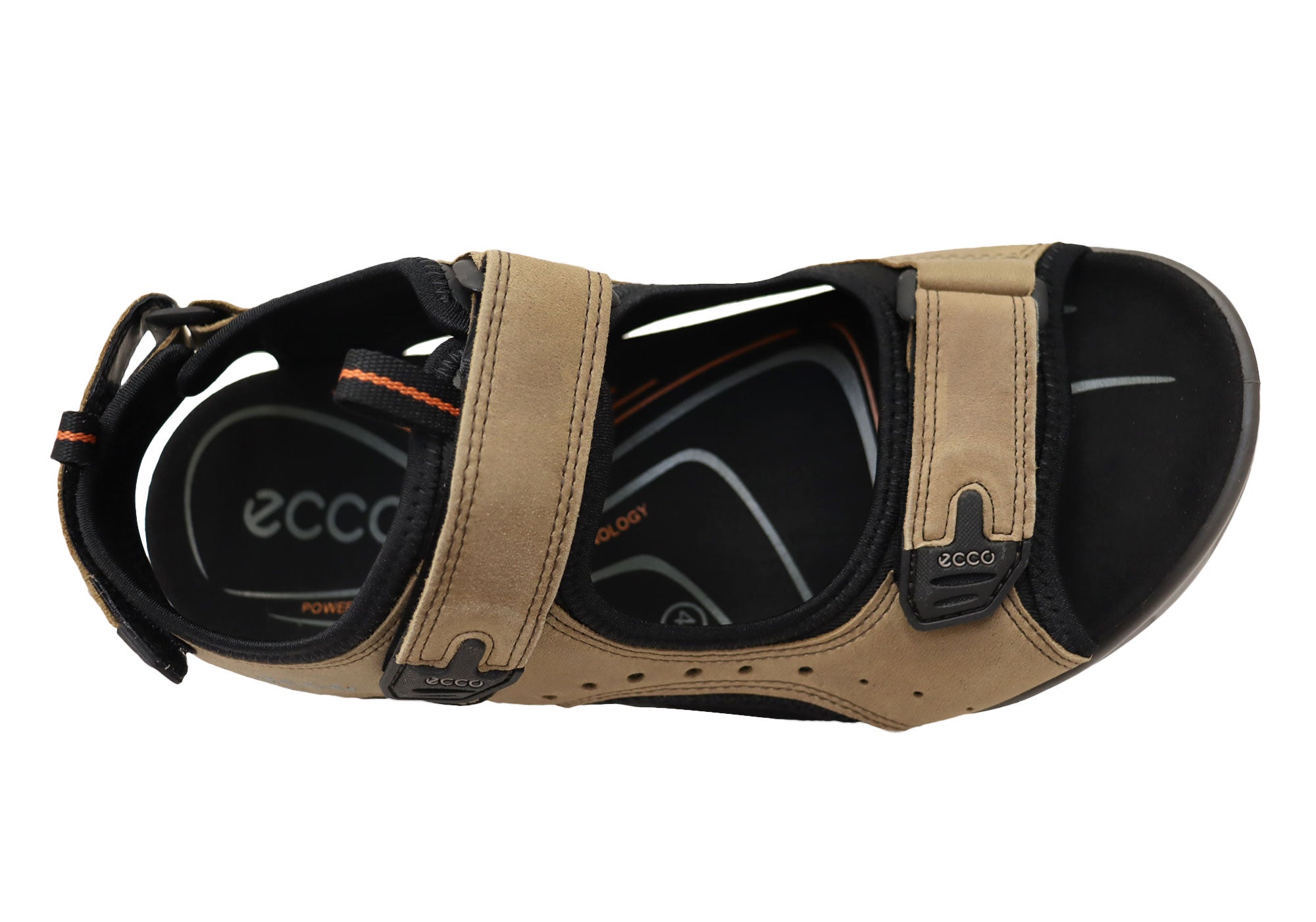 ECCO Men's Comfortable Leather Offroad Sandals - Lightweight Hiking & Outdoor Adventure Sandals for Travel, Camping & Beach Walking