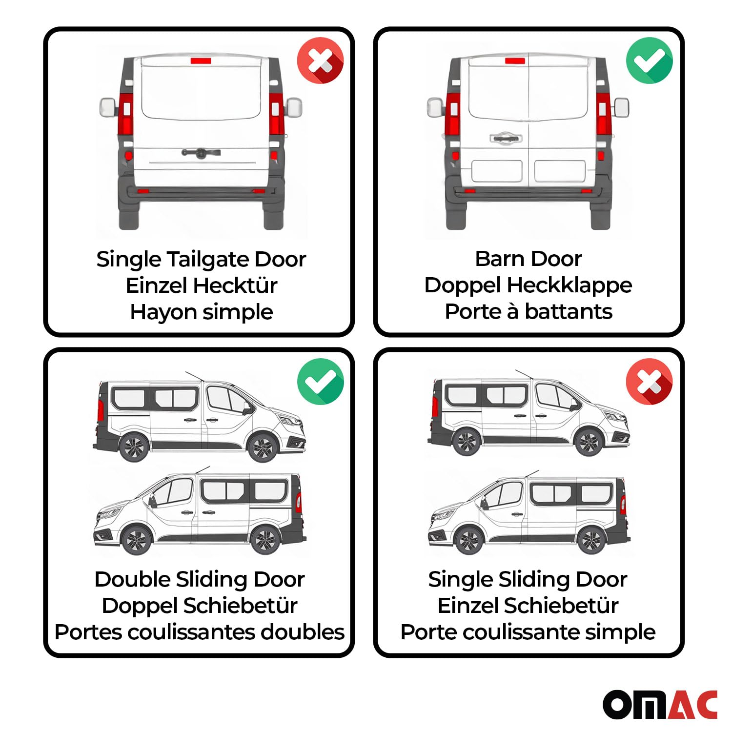 OMAC Side Window Curtain for Mercedes Sprinter W906 (2006-2018) - Beige - 10-Piece Set - Perfect for Privacy & Sun Protection in Vans, RVs, and Campers