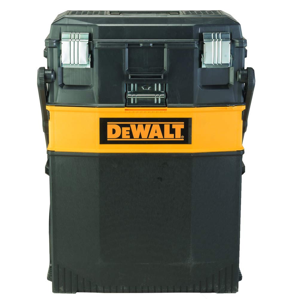 DEWALT DWST20880 Wheeled Rolling Tool Box - Multi-Level Extendable Tool Storage for Job Sites & Workshops - Water Resistant Heavy Duty Tool Organizer - Perfect for Construction, Auto Repair & Home DIY Projects