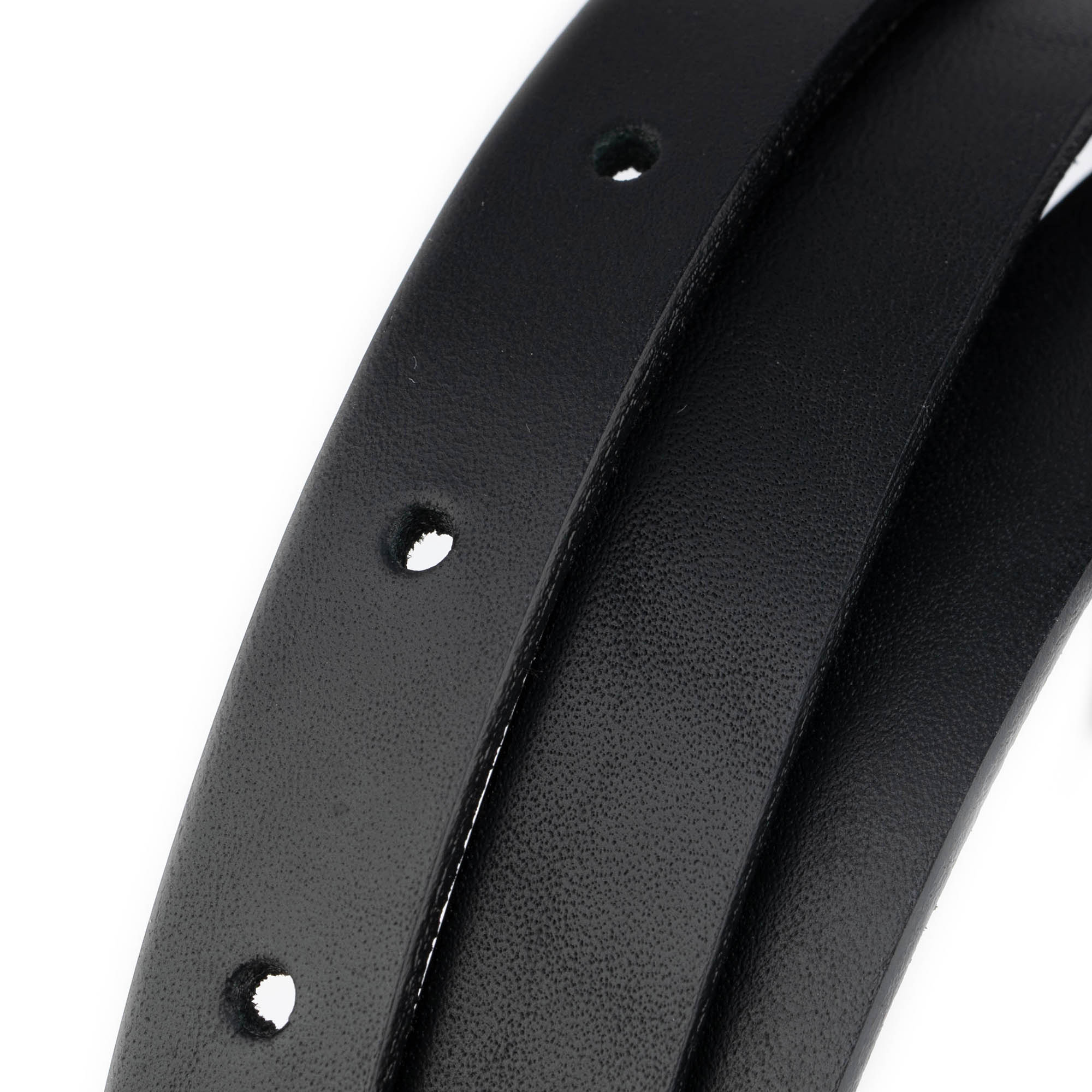 1.5cm Black Full Grain Leather Replacement Strap for Ferragamo Buckles - Women's Fashion Accessory for Handbags, Belts & Watch Bands