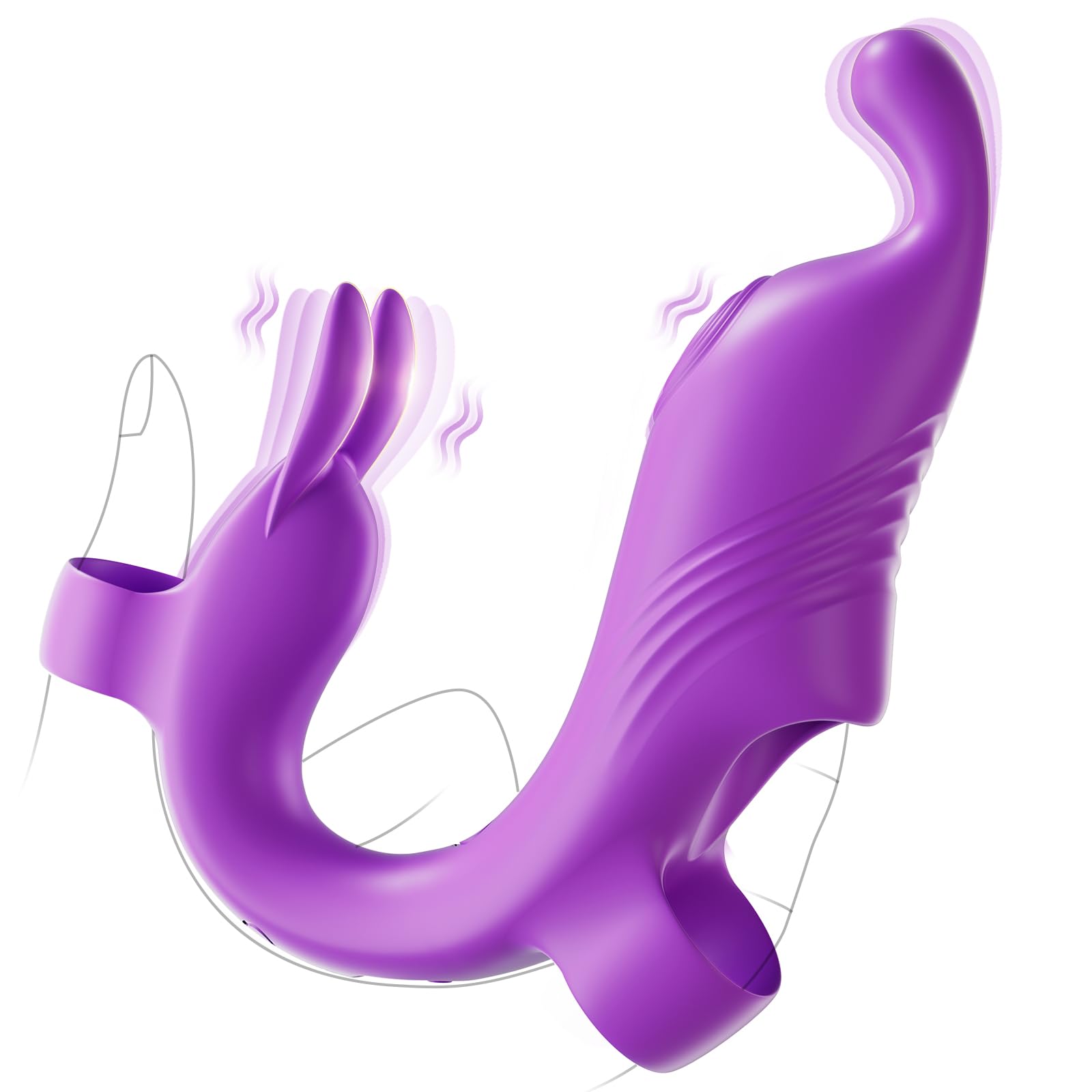 Best Finger Vibrator for Women & Couples - 10-Speed Clitoral & G-Spot Stimulator, Waterproof & Quiet Mini Sex Toy for Anal & Nipple Play | Perfect for Bedroom Fun, Couples Games & Solo Pleasure