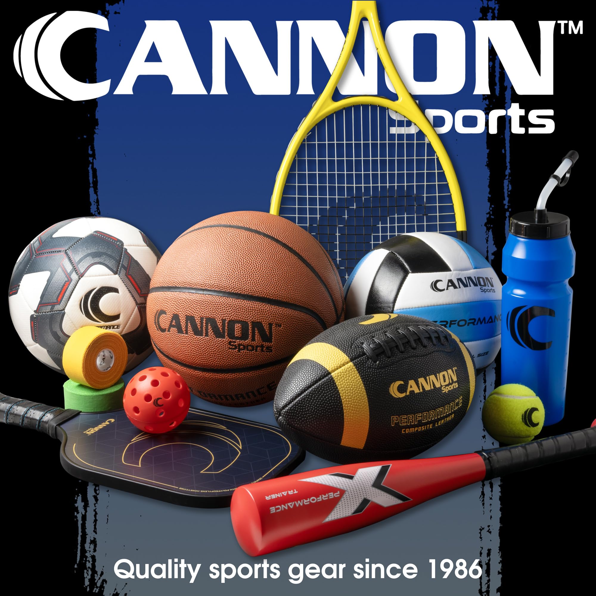 Cannon Sports 1 Liter BPA-Free Water Bottle - 34 Oz Large Mouth Sports Bottle with 2 Lids (Straw & Squeeze) - Ideal for Hockey, Lacrosse, Football, Boxing & Outdoor Activities - Perfect for Gym, Hiking & Sports Training (Black)