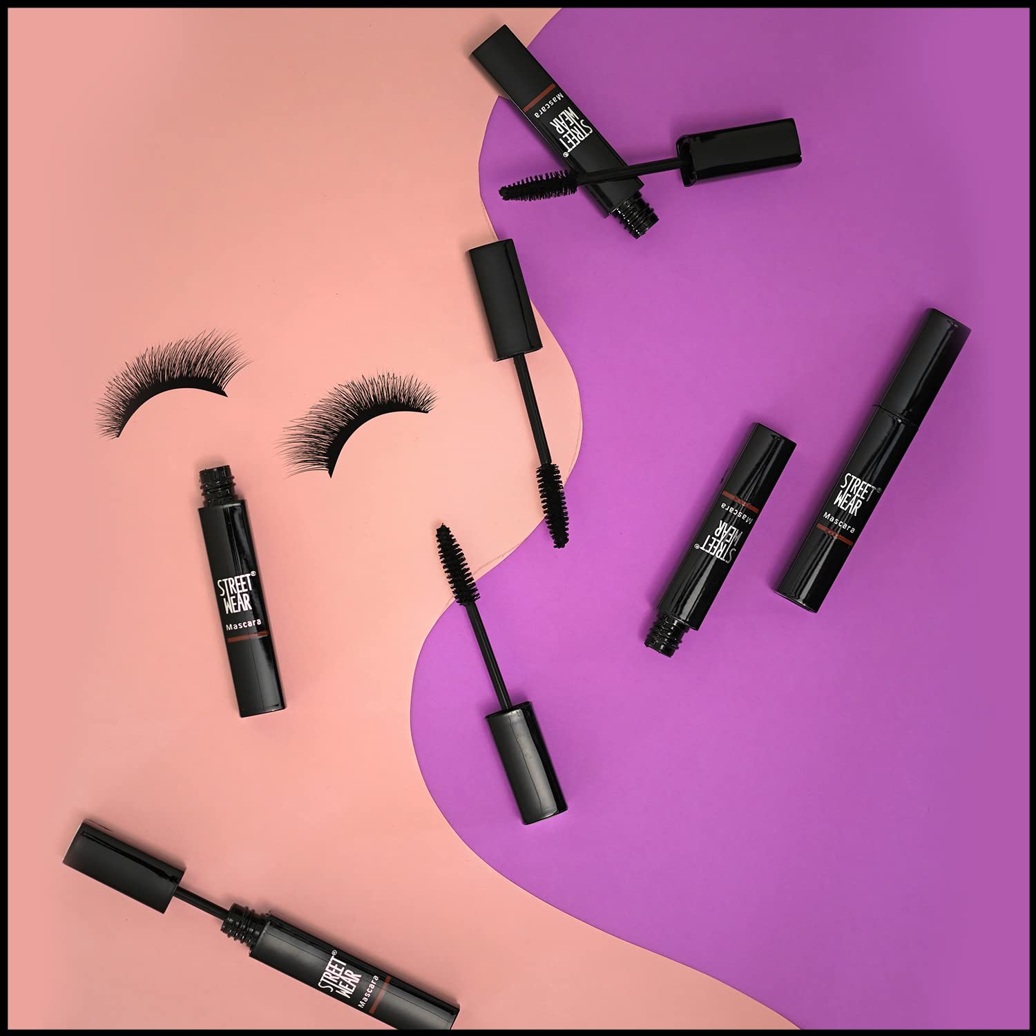 STREET WEAR Voluminous Lash Lift Mascara - KNIGHT BLACK | Non-Clumping, Flake-Free, Smudge-Proof & 100% Waterproof | Infused with Aloe Vera, Vitamin E & Panthenol | Perfect for Night Out, Date Night & Special Occasions