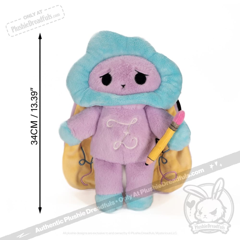 Plushie Dreadfuls Overthinking Bunny - Soft Stuffed Animal Toy for Anxiety Relief & Emotional Support | Cute Stress Relief Plush for Adults & Kids | Perfect for Therapy, Gifts, and Comfort