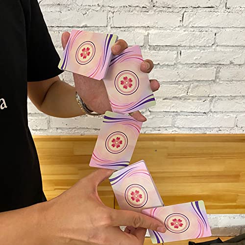 Cherry Blossom Themed Playing Cards - Premium 52 Poker Deck for Magic Tricks, Cardistry & Party Games - Elegant Floral Design for Adults & Kids - Perfect for Family Game Nights, Poker Parties & Card Magic Performances