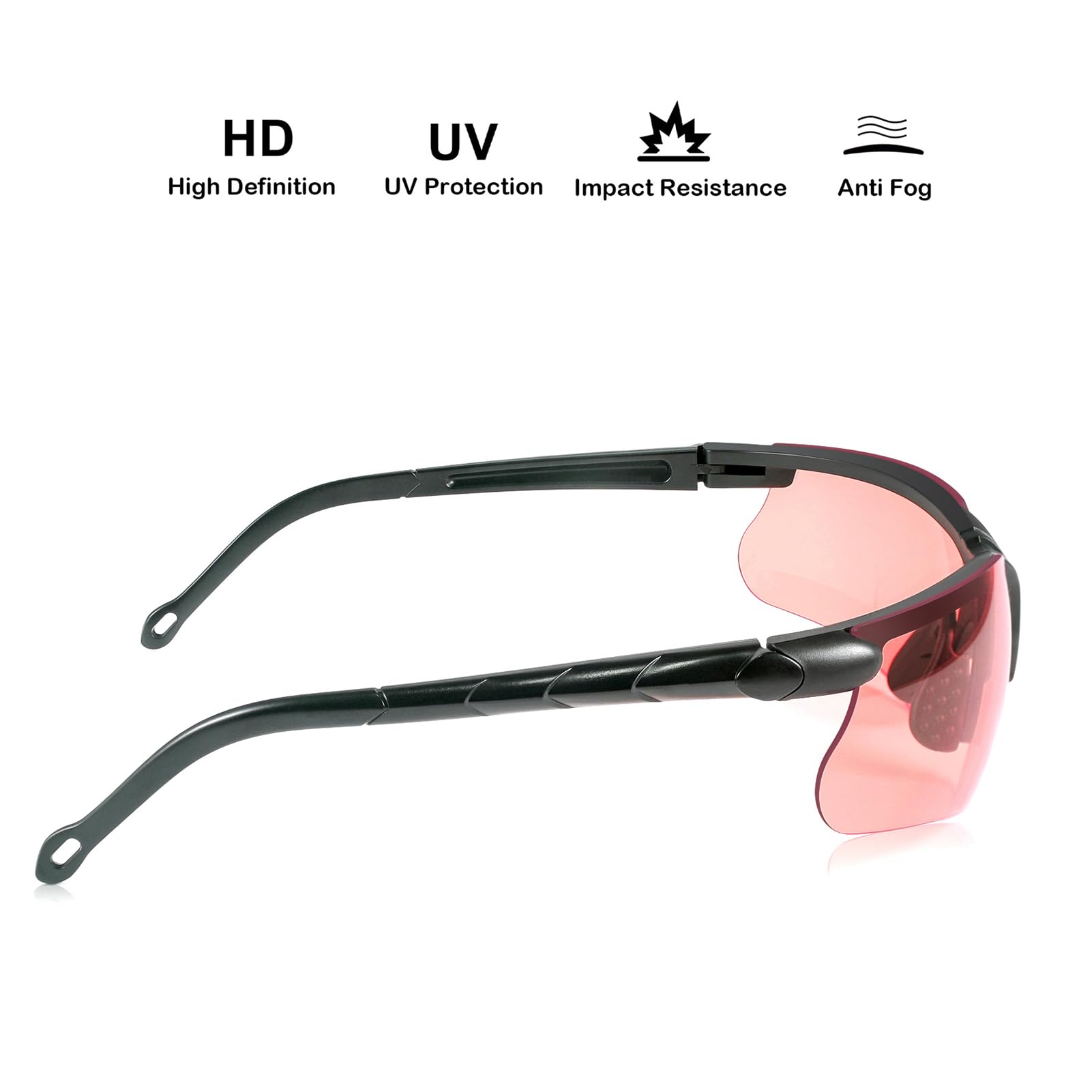 Anti-Fog Shooting Safety Glasses - Tactical Ballistic Eye Protection for Men & Women - Perfect for Hunting, Gun Range & Outdoor Sports