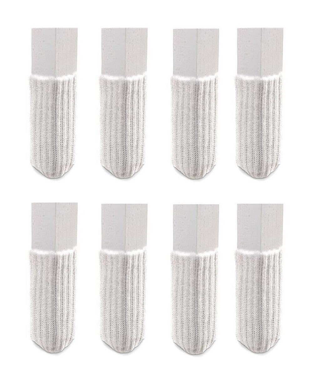 Original Furniture Sock Floor Protectors - X-Small White Chair Leg Covers for Wood Floor Protection | Prevents Scratches & Noise on Hardwood, Tile & Laminate Floors | Ideal for Dining Chairs, Office Chairs & Home Furniture