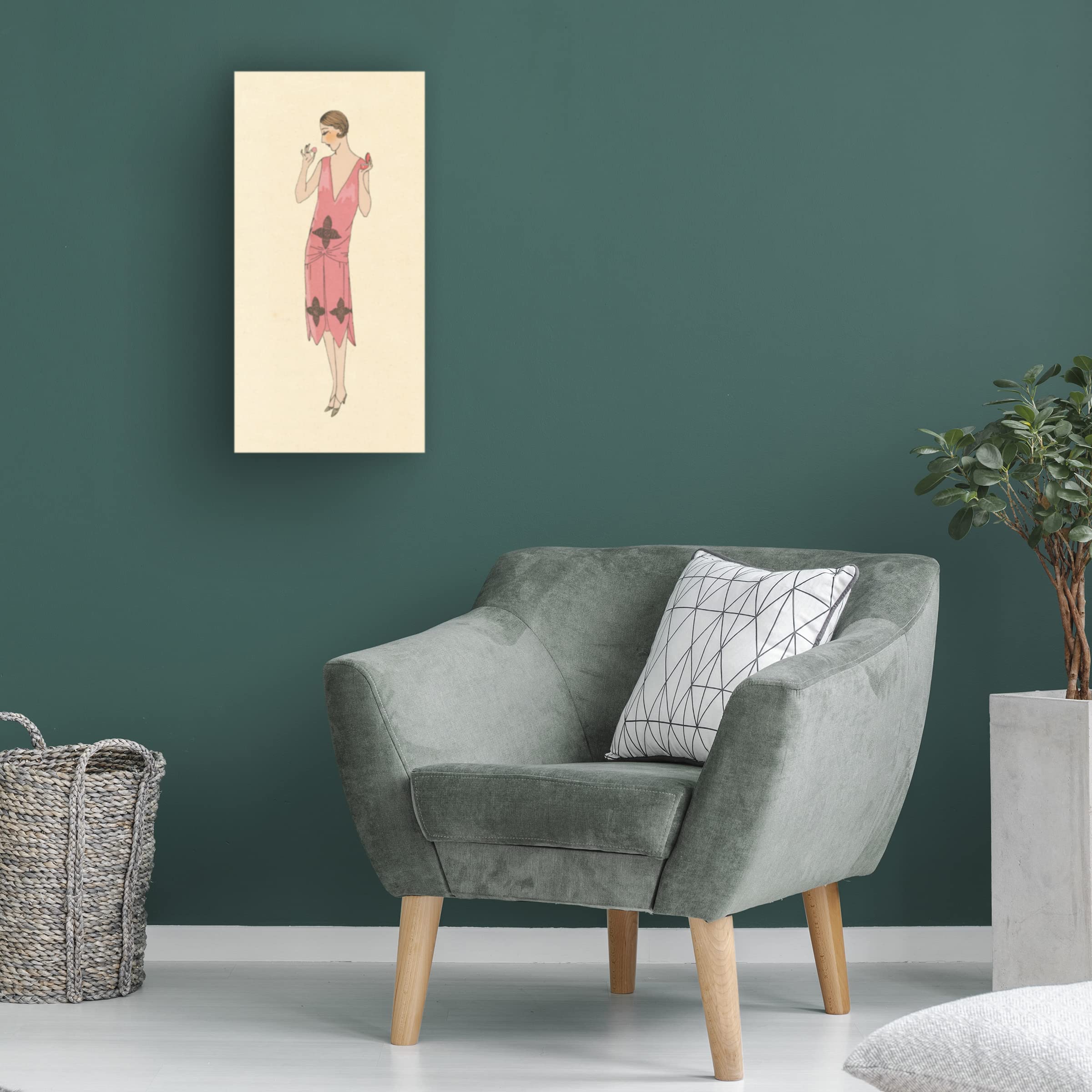 Trademark Fine Art 'Fashion Ladies II' Canvas Wall Art Print by Wild Apple - Elegant Home Decor for Living Room, Bedroom & Office
