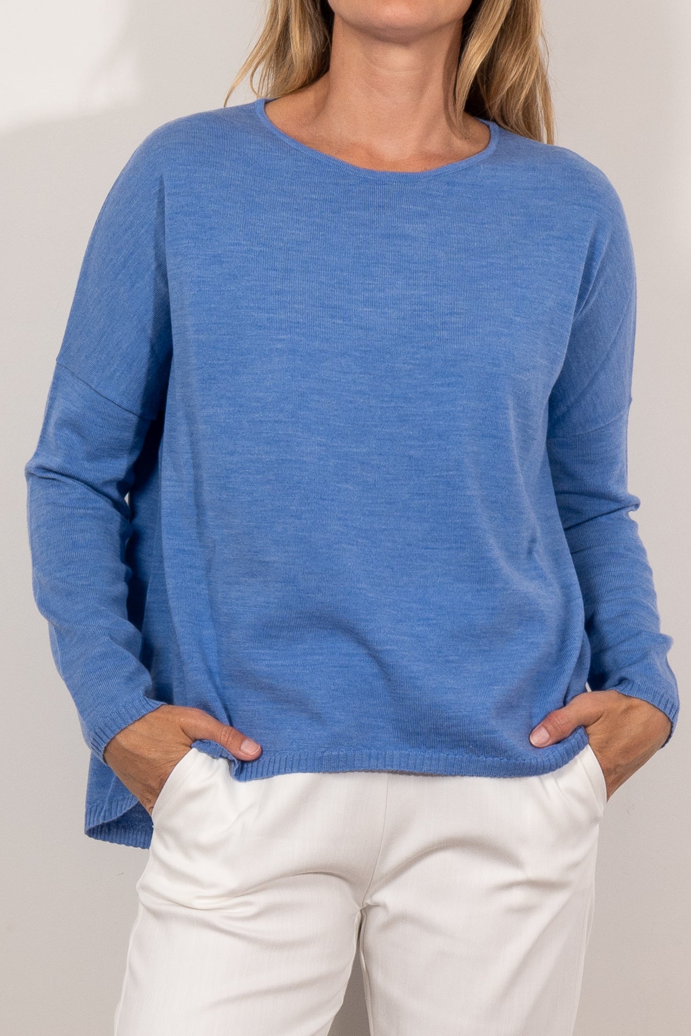 Mela Purdie Arc Sweater - Women's Double Fine Merino Wool Knit Pullover for Fall & Winter | Cozy Casual Wear, Office Outfits, and Weekend Layering