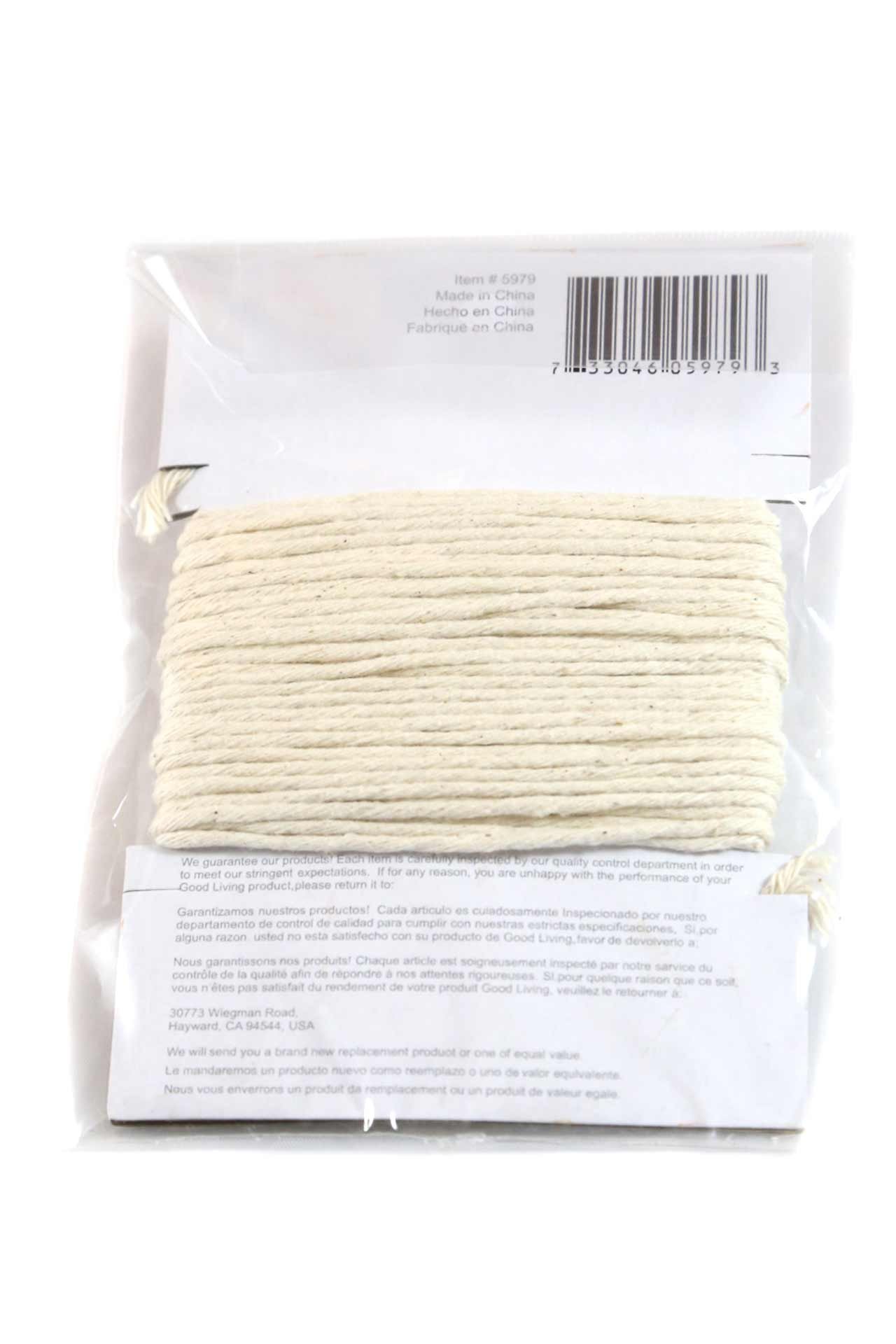 Good Living 100% Natural Cotton Oven-Safe Cooking Twine - 1 Pack - Kitchen String for Roasting, Tying Meat & Baking - Perfect for Turkey, Chicken & DIY Crafts