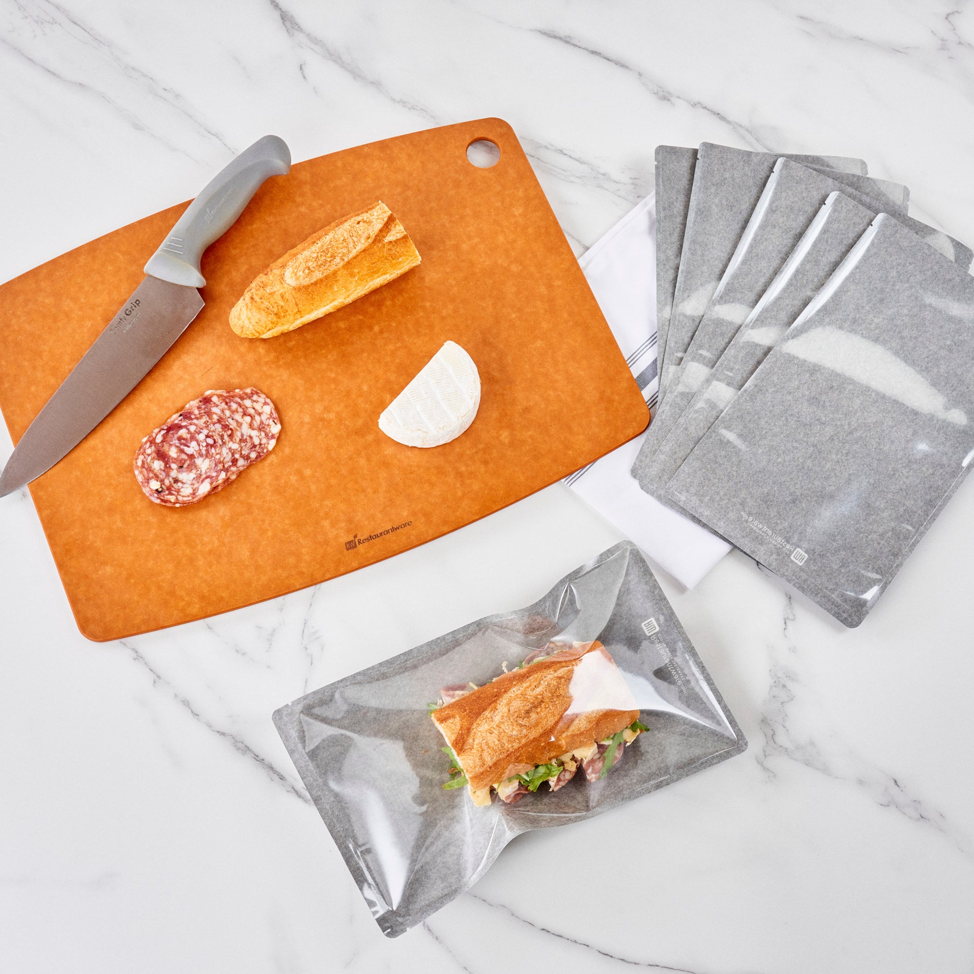 Black Plastic Large Sandwich & Snack Bags - Heat Sealable, 11.5