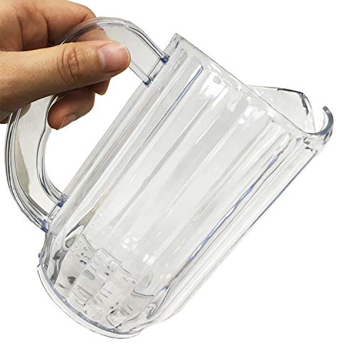 30 oz Clear Polycarbonate Pitcher - Durable Foodservice Water & Beer Pitcher for Restaurants, Bars & Home Use - BPA-Free Plastic Decanter for Iced Tea, Lemonade & Beverage Serving