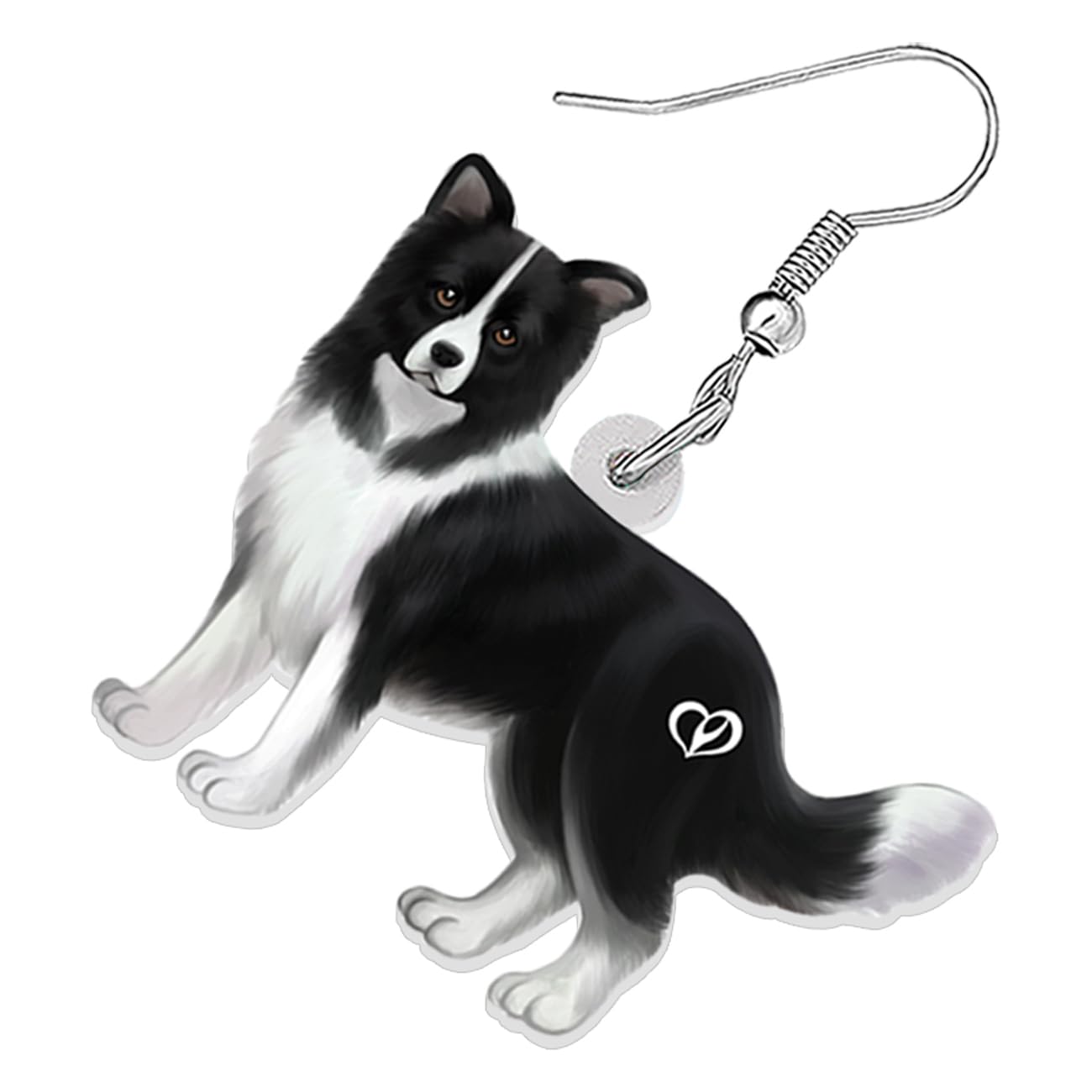 WEVENI Cute Acrylic Dog Earrings - Dangle Pug, Dachshund & Chihuahua Pet Charms - Fun Animal Jewelry Gifts for Women, Girls & Kids - Perfect for Dog Lovers, Birthday Presents & Casual Wear