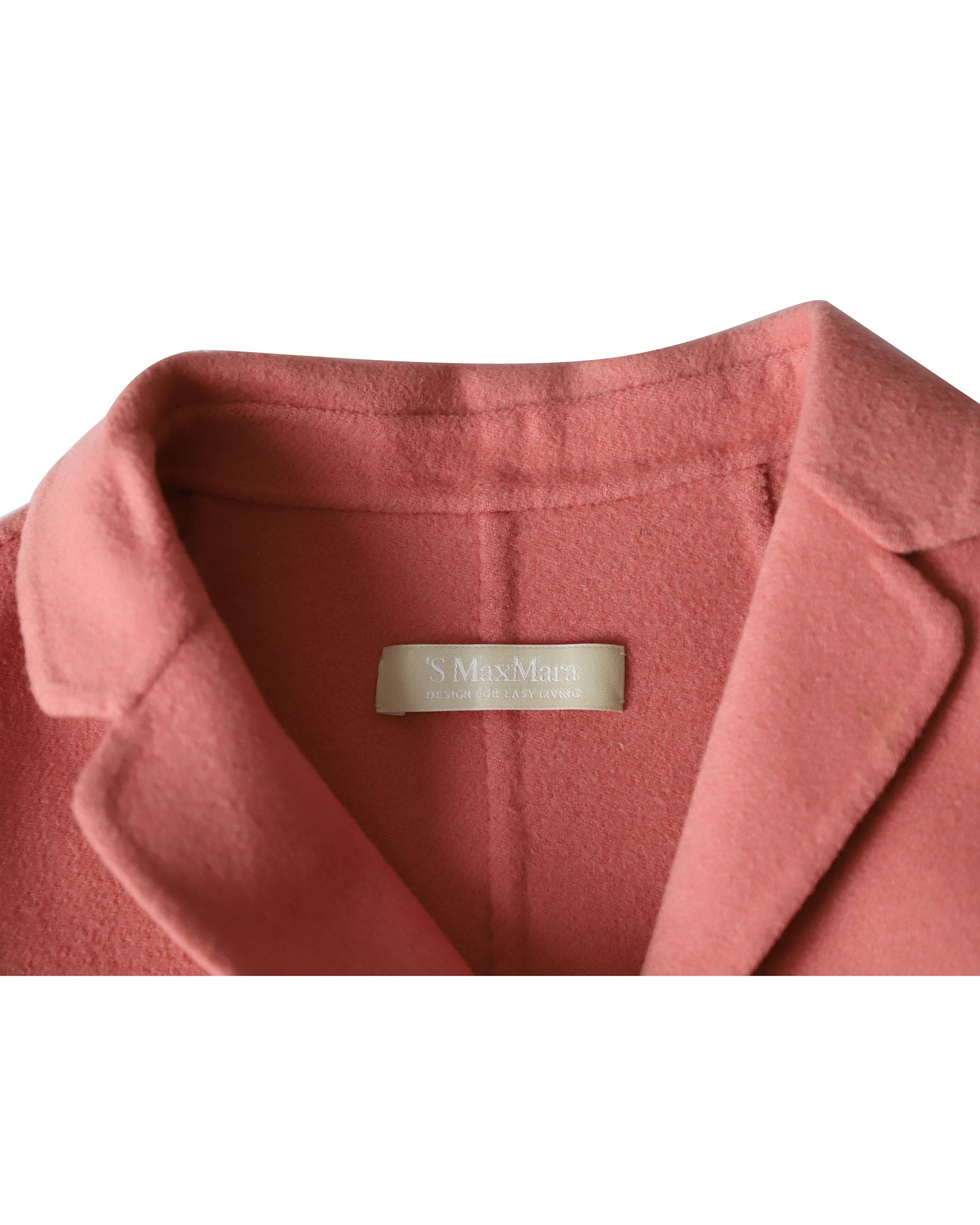 Max Mara Women's Pink Wool Wrap Coat - Elegant Winter Outerwear for Office & Evening Events