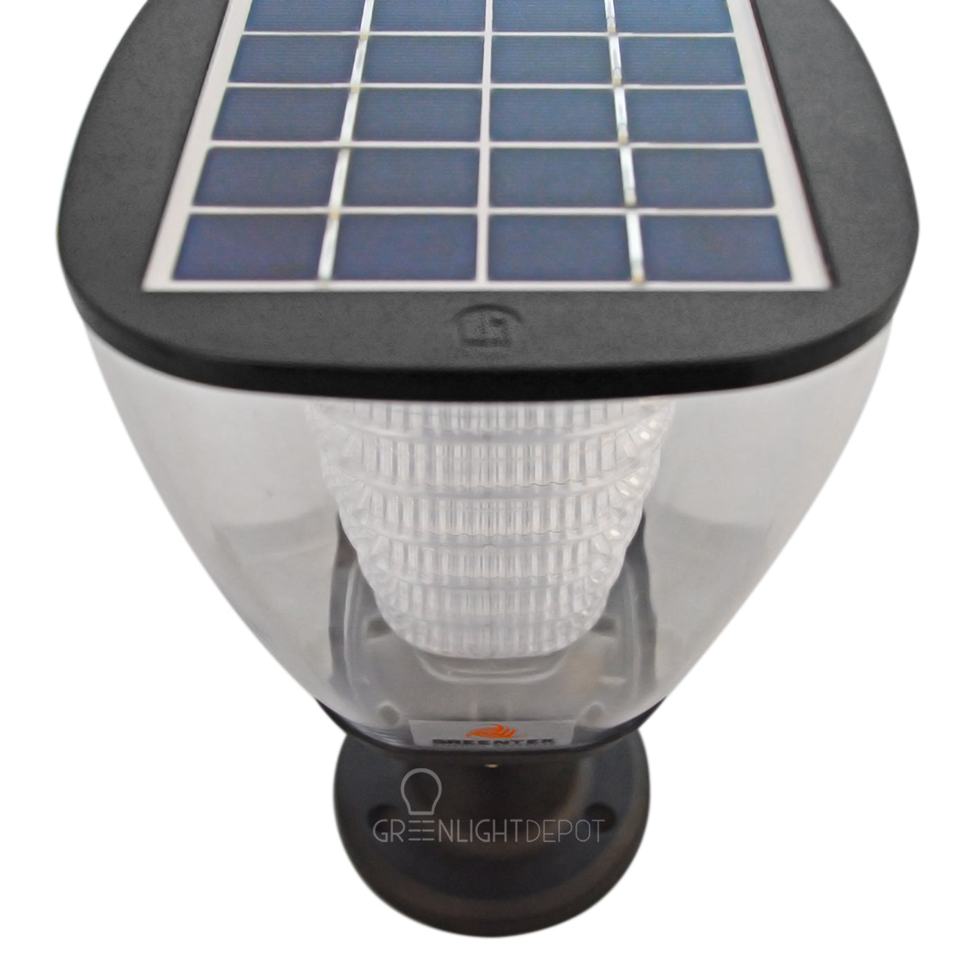 Solar LED Post Top Light - 100LM Outdoor Street Light for Pathways, Driveways, and Garden Lighting
