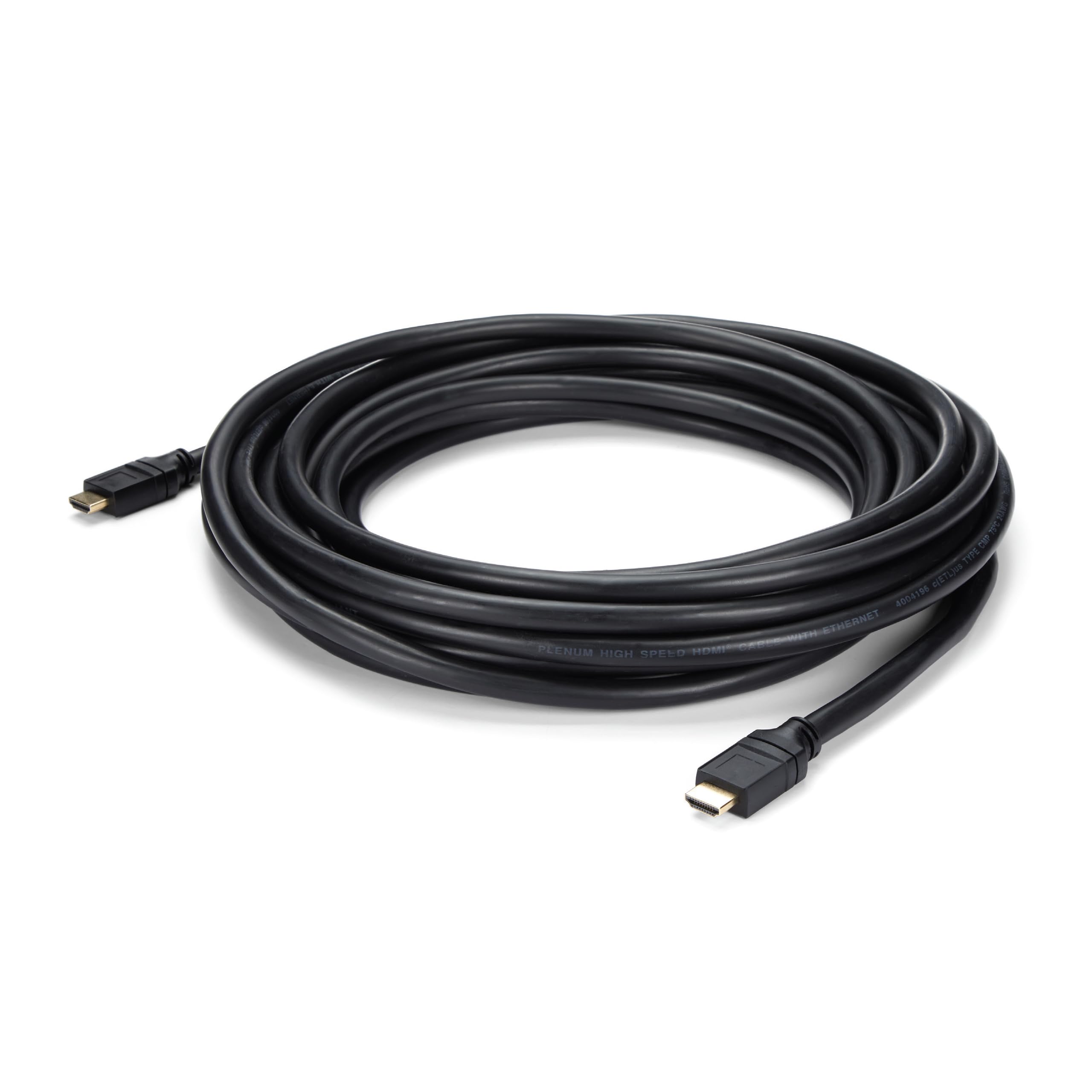 StarTech.com 35ft Plenum Rated HDMI Cable - 4K High Speed HDMI Cord with Ethernet, 4K30 UHD, 10.2Gbps, HDCP 1.4, In-Wall Plenum HDMI 1.4 Display Cable for Home Theater, Gaming, PC to TV & Office Presentations (HDPMM35)