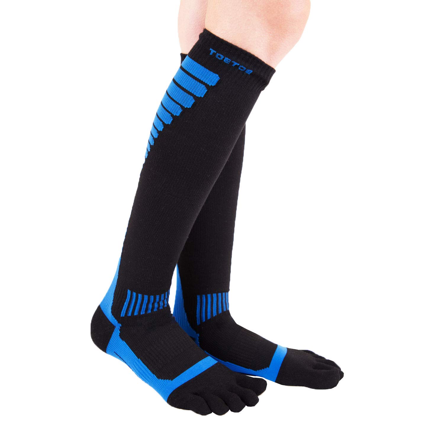 Breathable CoolMax Compression Knee-High Socks for Men & Women - Athletic Performance & Recovery - Ideal for Running, Hiking & Sports Activities
