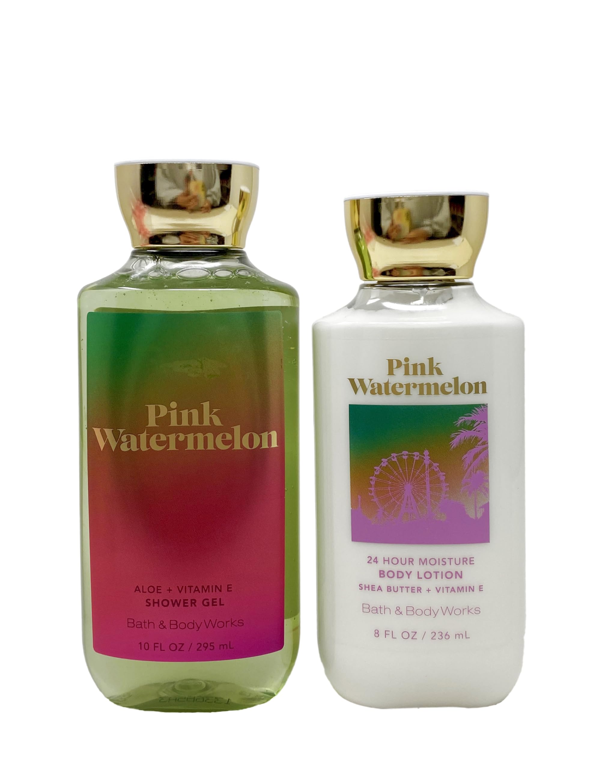 Pink Watermelon Shower Gel & Body Lotion Gift Set by Bath & Body Works | Refreshing Summer Skincare Duo for Women | Perfect for Showers, Gifting & Daily Hydration