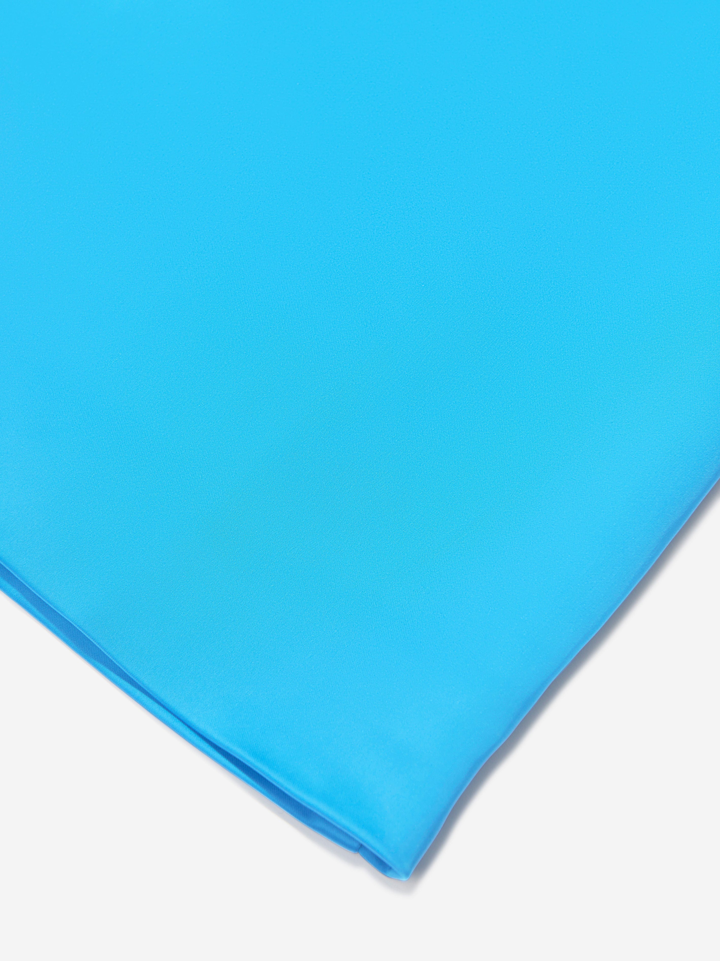 AY by AYLA Girls Backless Satin Maxi Dress in Blue - Elegant Formal Gown for Prom, Homecoming & Special Occasions