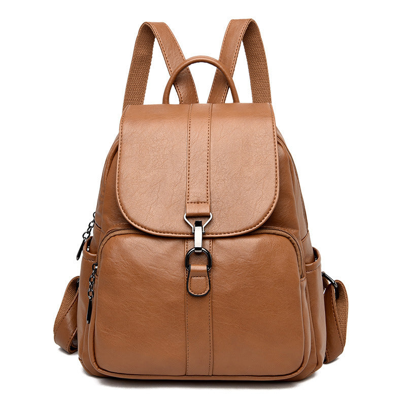 Premium Genuine Leather Backpack - Soft, Durable & Stylish for Men & Women | Perfect for Travel, Work & School | Water-Resistant & Spacious Design