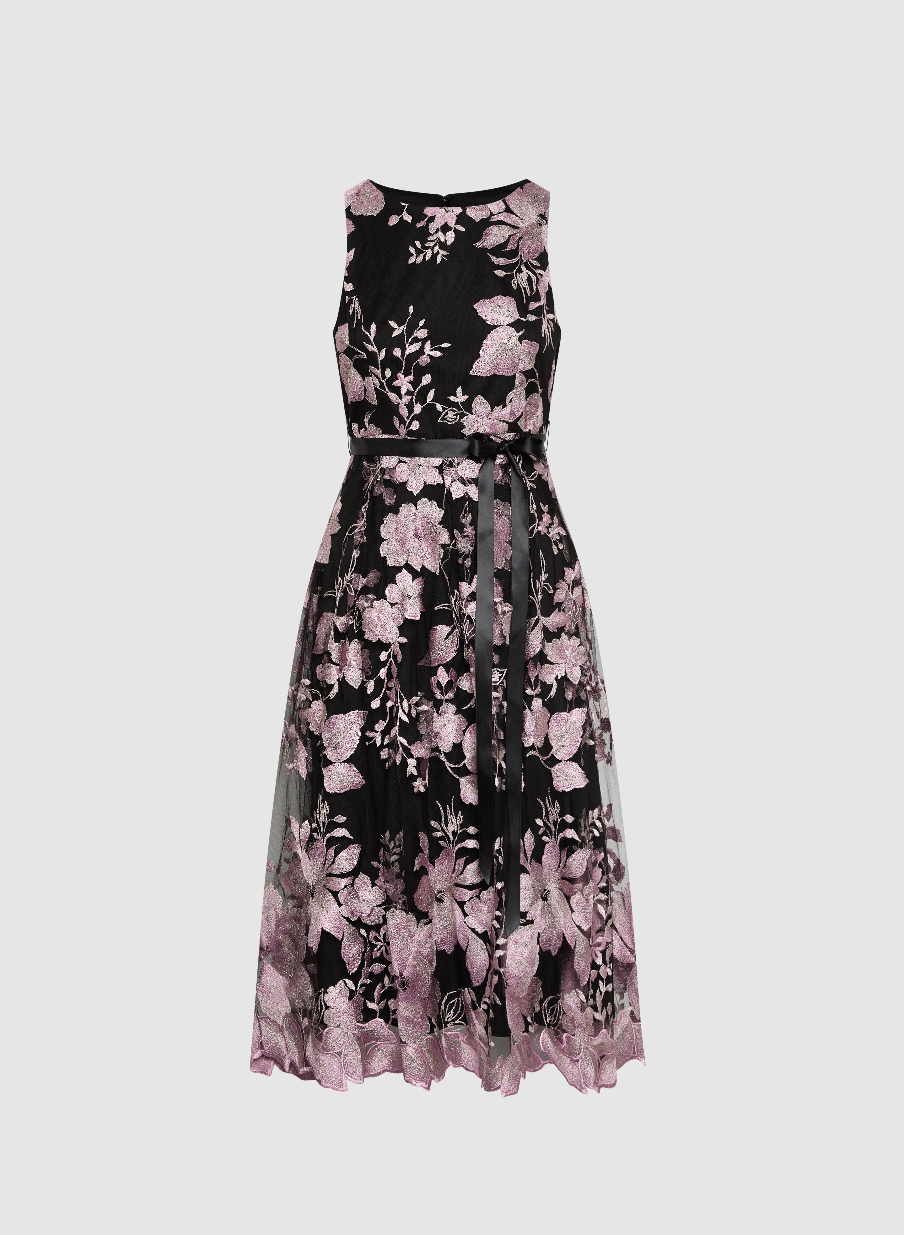 Elegant Embroidered Tulle Dress for Women - Perfect for Weddings, Parties & Special Occasions