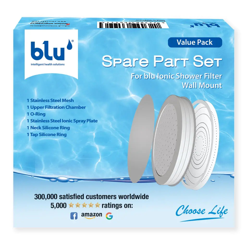 Ionic Shower Filter Replacement Parts Set - Upper Chamber Spare Kit for Clean & Refreshing Shower Experience | Perfect for Home, Gym, and Spa Use