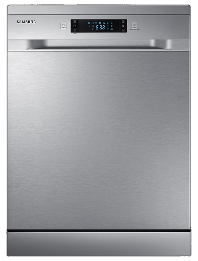 Samsung DW60M5050FS/FH 13 Place Setting Dishwasher with Digital Display - Energy Efficient for Large Families & Entertaining Guests