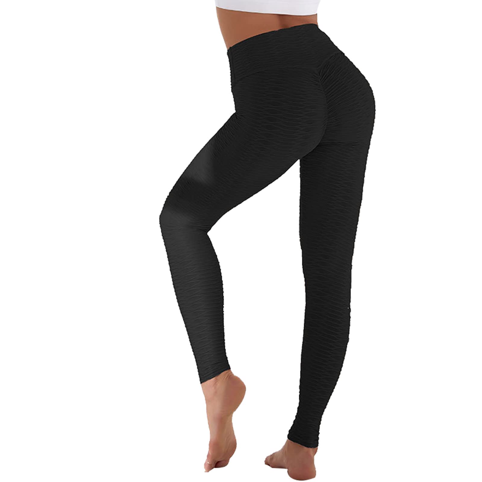Smooto Women's High Waist Yoga Leggings - Tummy Control & Butt Lifting for Workout