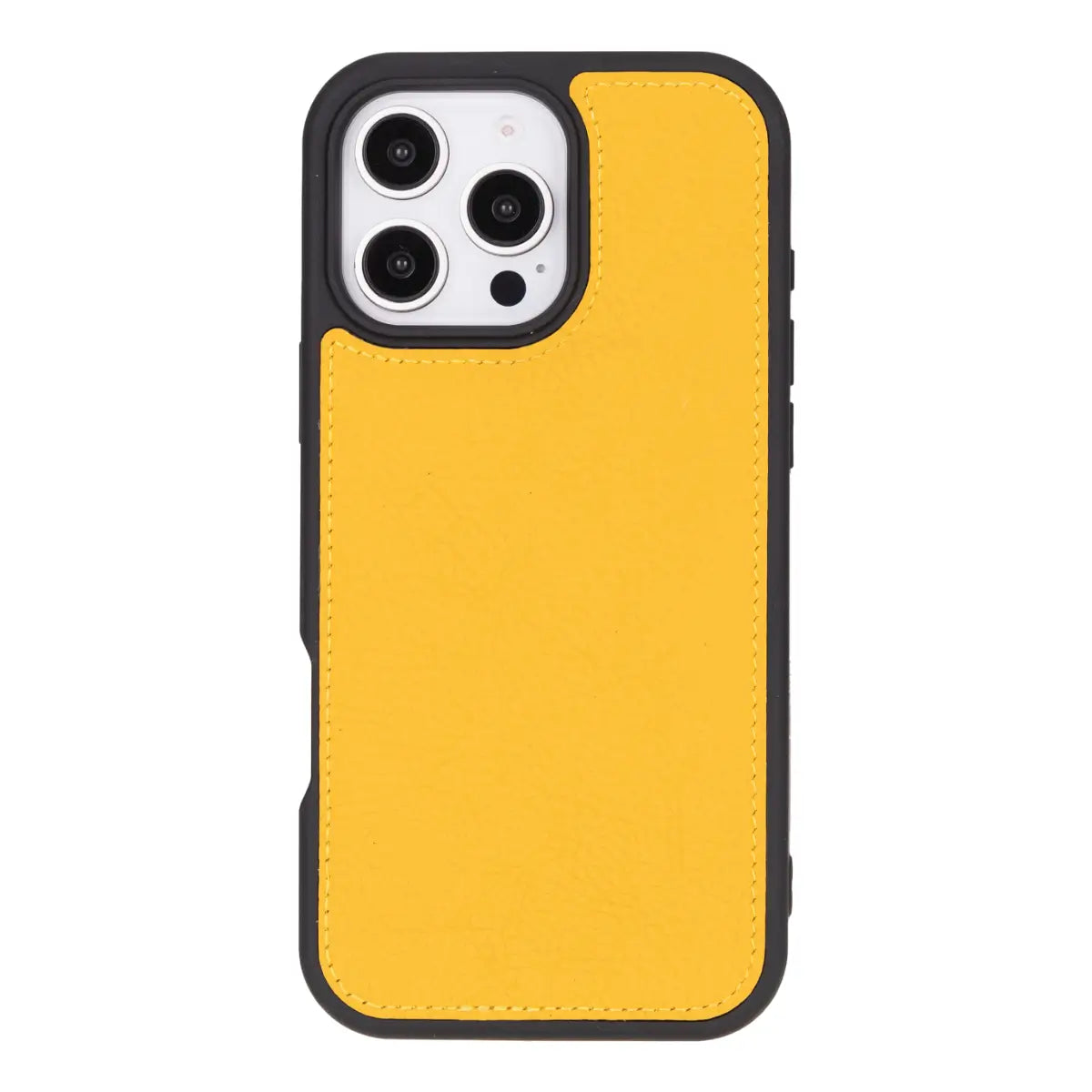 Premium Yellow Leather Wallet Case for iPhone 16 Pro Max - Slim Protective Cover with Card Slots | Perfect for Daily Use, Travel & Business (2024 Model)