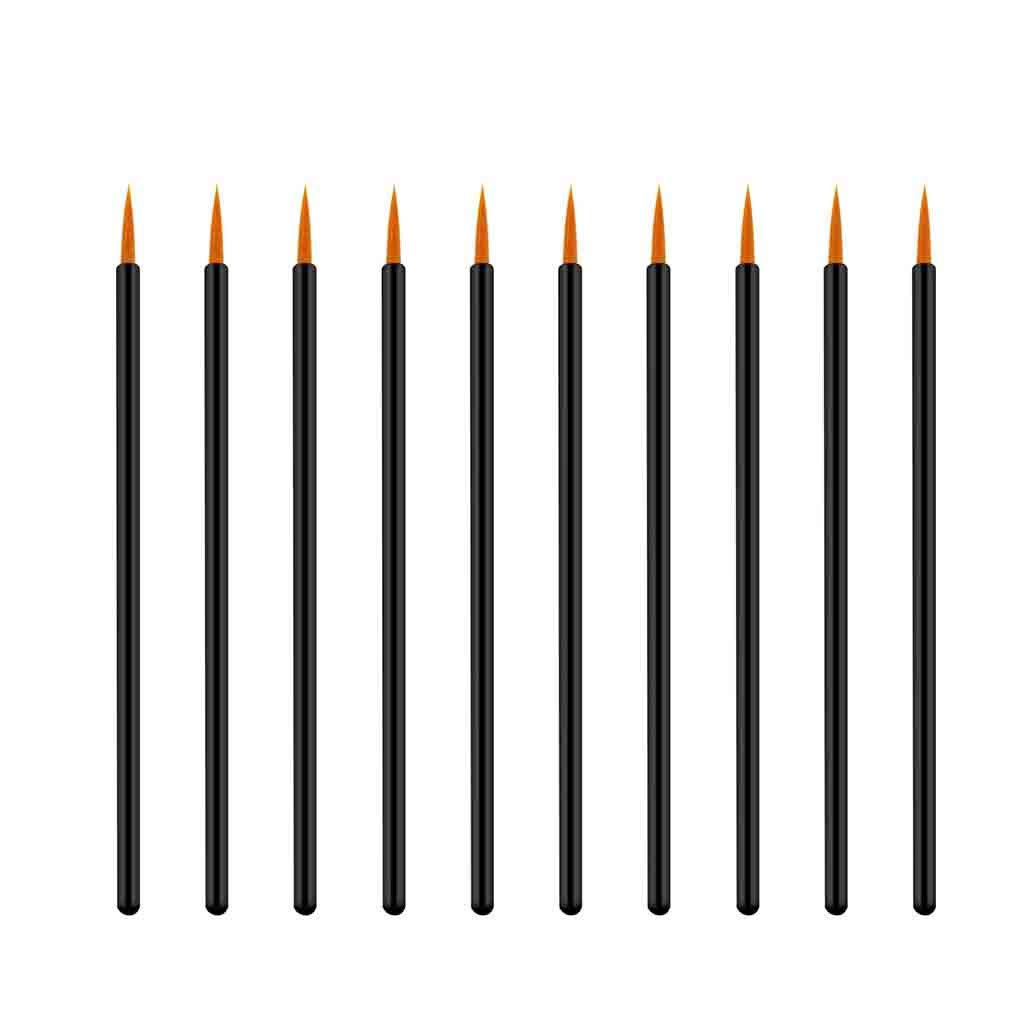 Disposable Eyeliner Brush 50Pcs - Crystal Makeup Applicator for Eyebrow & Beard - Perfect for Salon & Travel