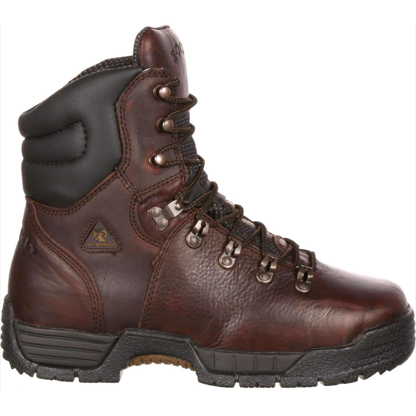 ROCKY MobiLite Steel Toe Work Boots for Men - Waterproof, Oil-Resistant, Slip-Resistant Safety Shoes for Construction, Warehouse & Outdoor Work